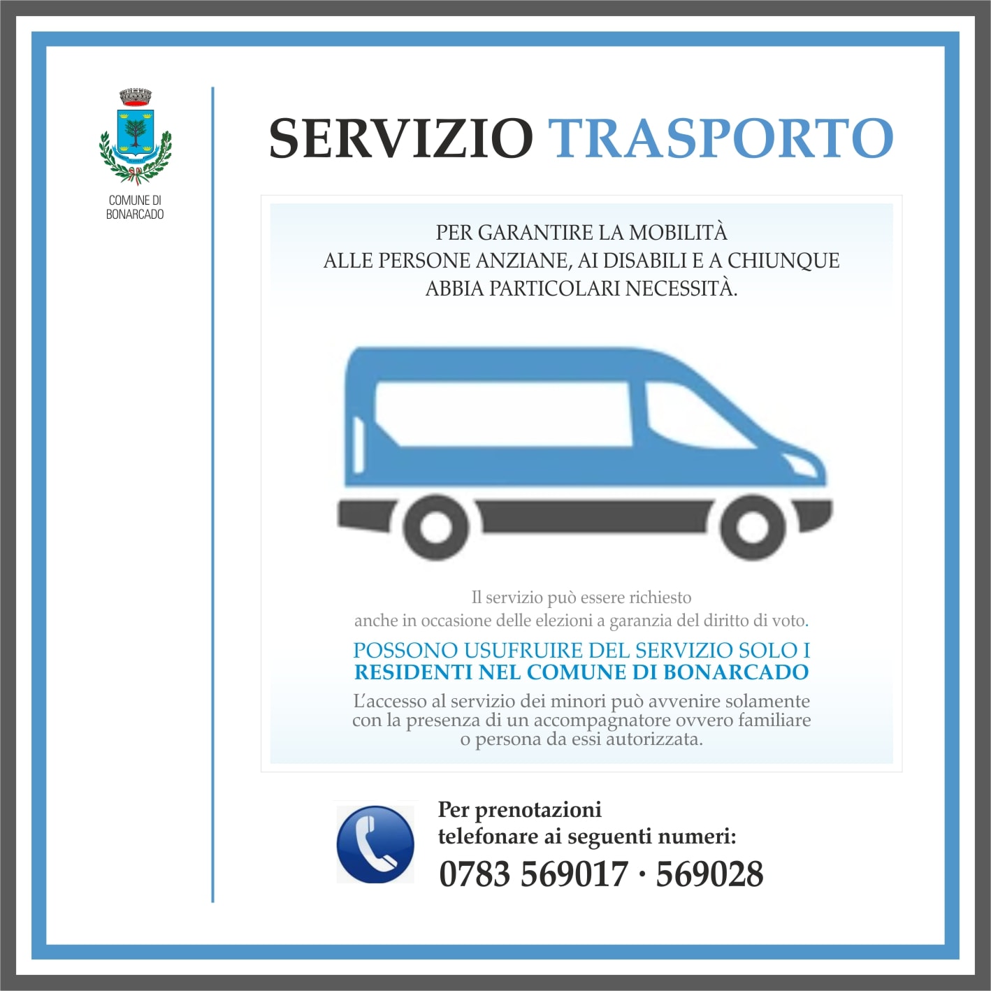 Servizio di Trasporto Disabili e Anziani