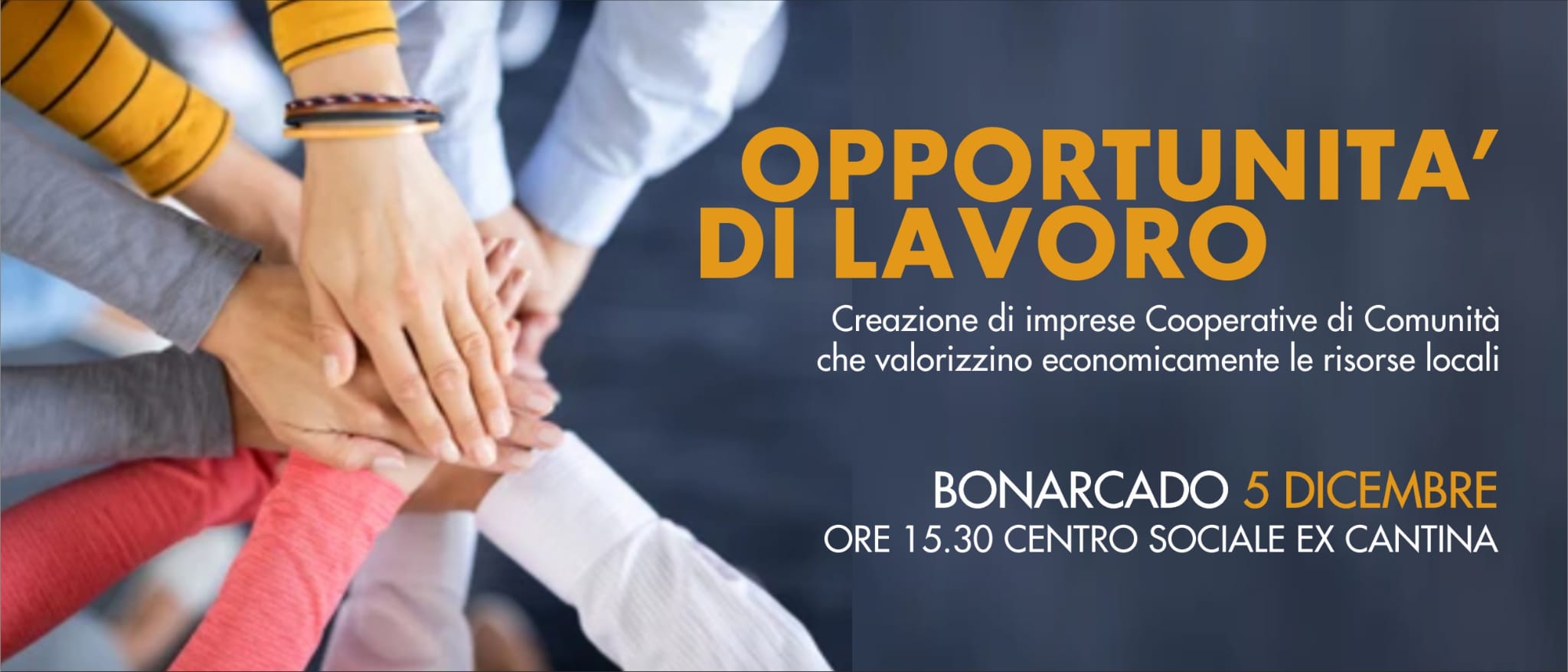 'LA SAPIENZA DEL VILLAGGIO'-  COOPERATIVE DI COMUNITA' SECONDO INCONTRO MARTEDì 05/12/2023  H.17.30